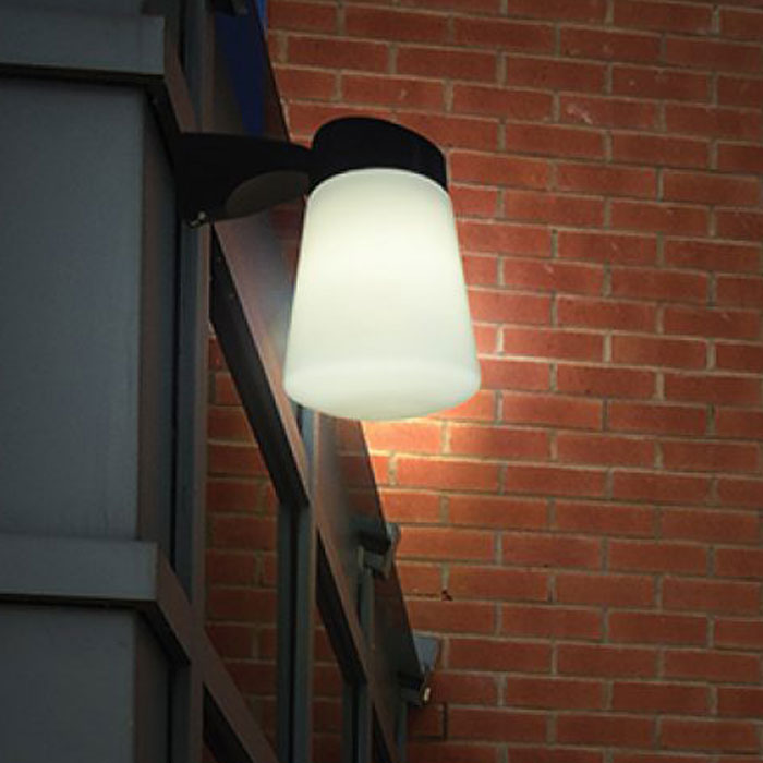 LED Outdoor Glass Fitting with PC Diffuser for Corner Lighting