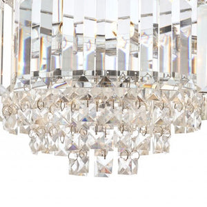 Laura Ashley Vienna 3-Light Semi Flush Crystal & Polished Chrome Ceiling Light LA3437217-Q