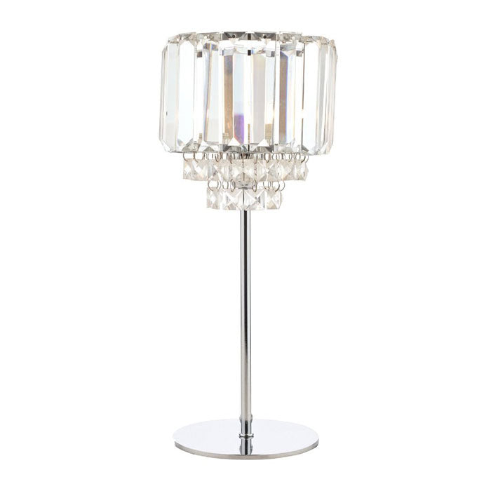 Laura Ashley Vienna Table Lamp Crystal & Polished Chrome LA3569659-Q