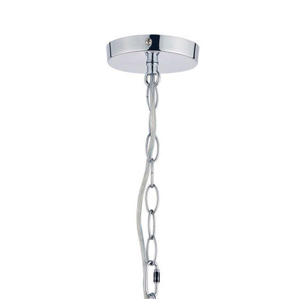 Harriet 3 Light Crystal & Polished Chrome Chandelier