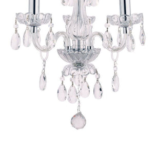 Harriet 3 Light Crystal & Polished Chrome Chandelier