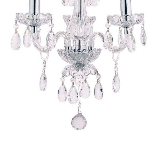 Harriet 3 Light Crystal & Polished Chrome Chandelier