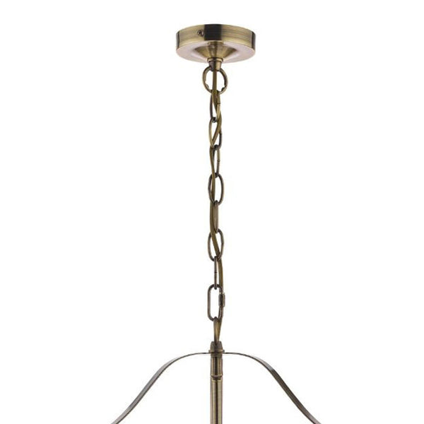 Laura Ashley Harrington 3 Light Pendant Antique Brass LA3734640-Q