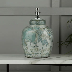 Laura Ashley Elizabeth Ceramic Table Lamp Base Only with Bird Print Design