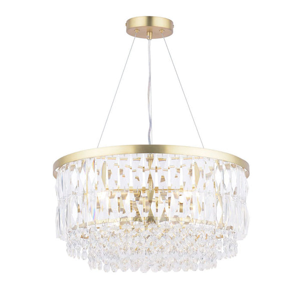 Laura Ashley Rhosill Grand 4 Light Pendant Matt Antique Brass LA3756207-Q