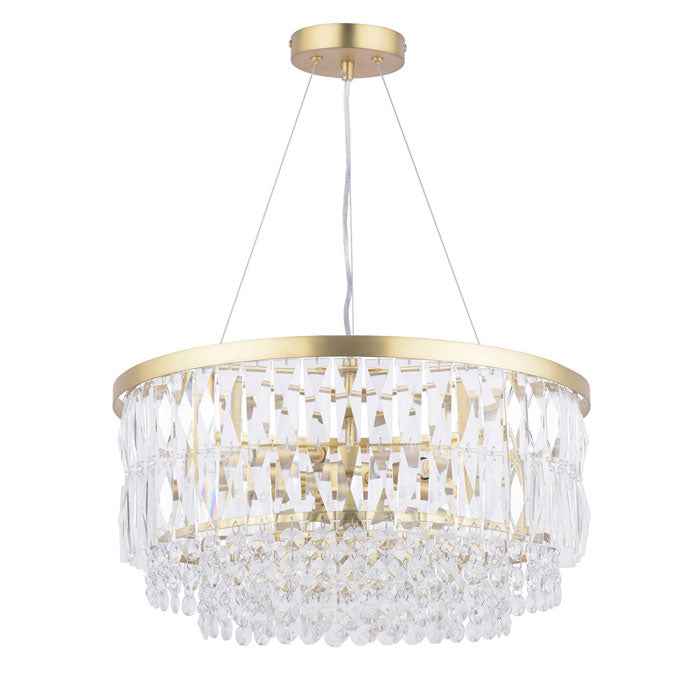 Laura Ashley Rhosill Grand 4 Light Pendant Matt Antique Brass LA3756207-Q