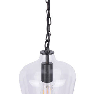 Laura Ashley Ockley Bottle Ceiling Pendant Light In Matt Black Finish LA3756227-Q