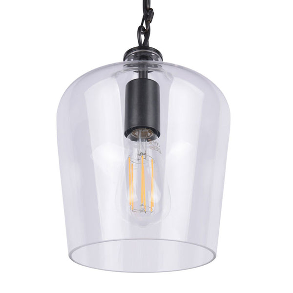 Laura Ashley Ockley Bottle Ceiling Pendant Light In Matt Black Finish LA3756227-Q