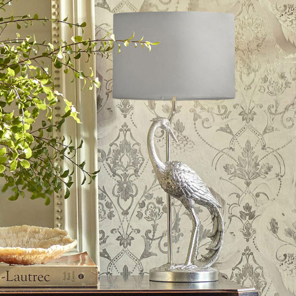 Laura Ashley Tregaron Table Lamp Silver LA3756326-Q