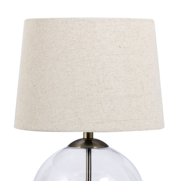 Lewis Antique Brass Table Lamp with Shade