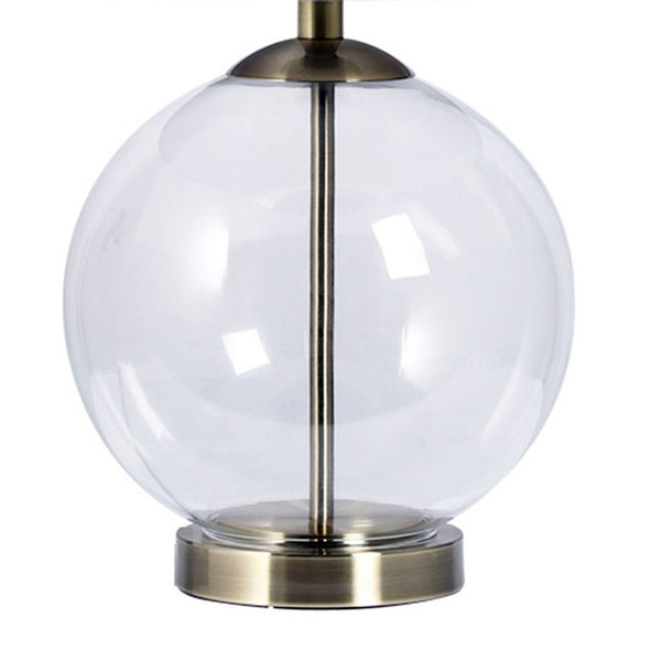 Lewis Antique Brass Table Lamp with Shade