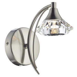 Single Wall Light in Satin Chrome LUT0746