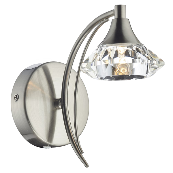 Single Wall Light in Satin Chrome LUT0746