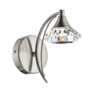Single Wall Light in Satin Chrome LUT0746