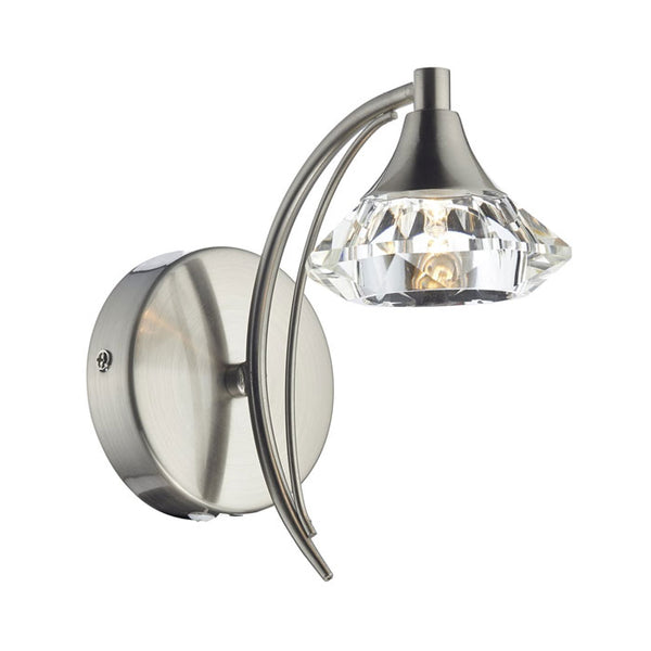 Single Wall Light in Satin Chrome LUT0746