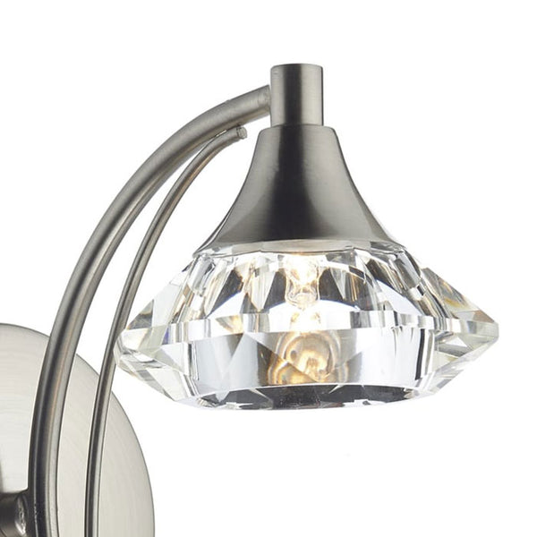 Single Wall Light in Satin Chrome LUT0746