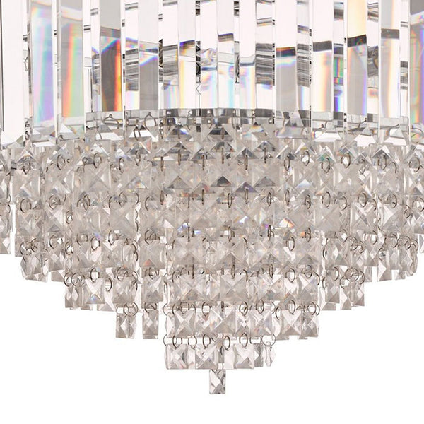 Laura Ashley Vienna 5 Light Semi Flush Chandelier in Polished Chrome LA3566049-Q