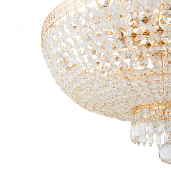 Maytoni Bella 8-Light Gold & Crystal Grand Chandelier DIA750-TT50-WG