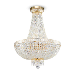 Maytoni Bella 8-Light Gold & Crystal Grand Chandelier DIA750-TT50-WG