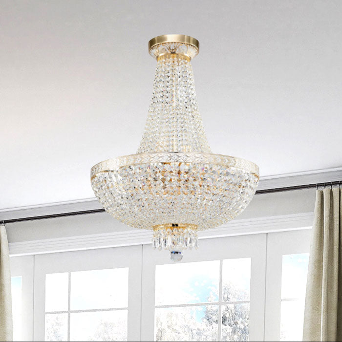 Maytoni Bella 8-Light Gold & Crystal Grand Chandelier DIA750-TT50-WG