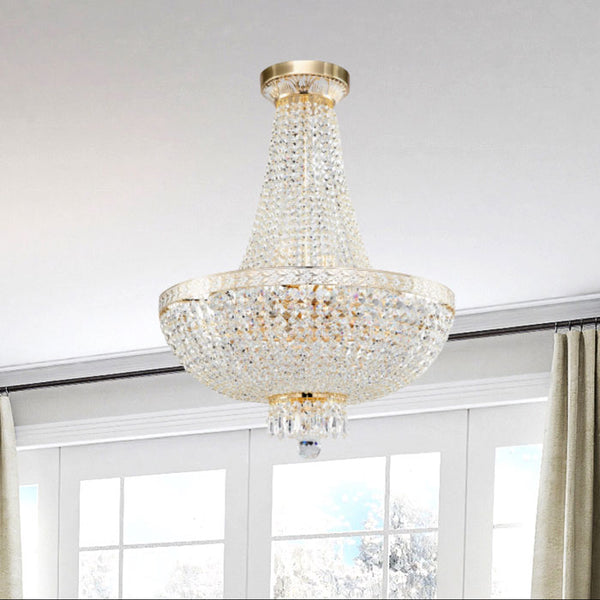 Maytoni Bella 8-Light Gold & Crystal Grand Chandelier DIA750-TT50-WG
