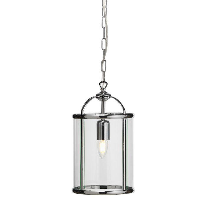 Oaks Lighting 351/1 AC Fern Single Light Antique Chrome Lantern