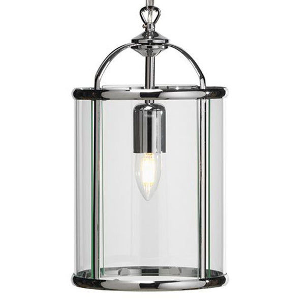 Oaks Lighting 351/1 AC Fern Single Light Antique Chrome Lantern