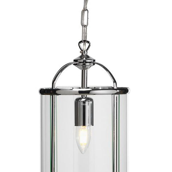 Oaks Lighting 351/1 AC Fern Single Light Antique Chrome Lantern
