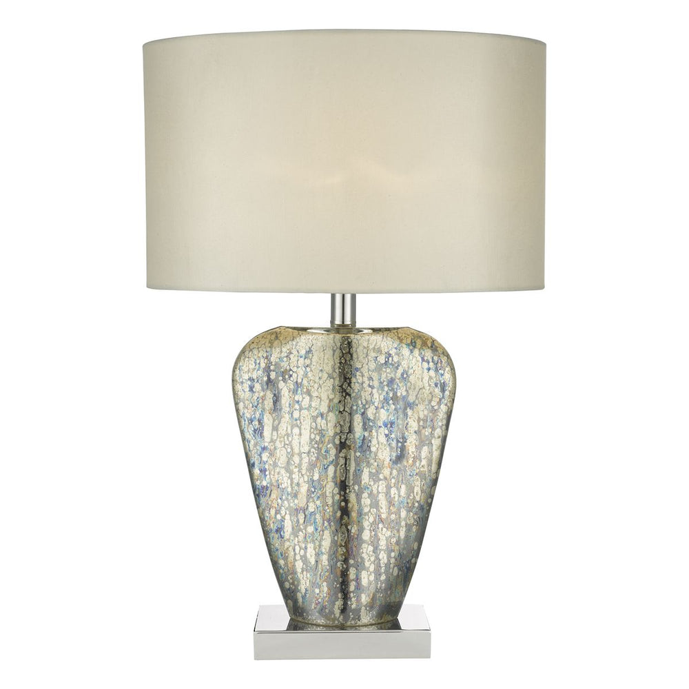 Mercury Gold Table Lamp with Chrome Base