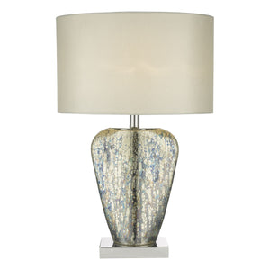 Mercury Gold Table Lamp with Chrome Base