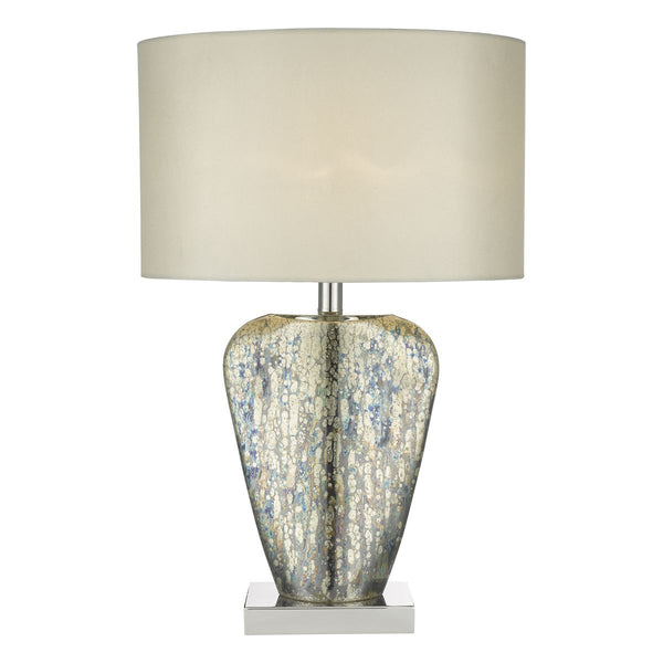 Mercury Gold Table Lamp with Chrome Base