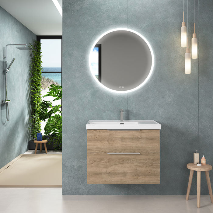Round LED Bathroom Mirror in 600mm or 800mm