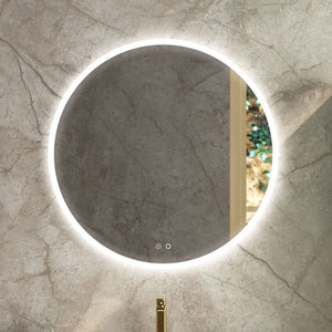 Round LED Bathroom Mirror in 600mm or 800mm