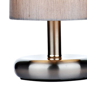 Touch Table Lamp Satin Chrome With Shade