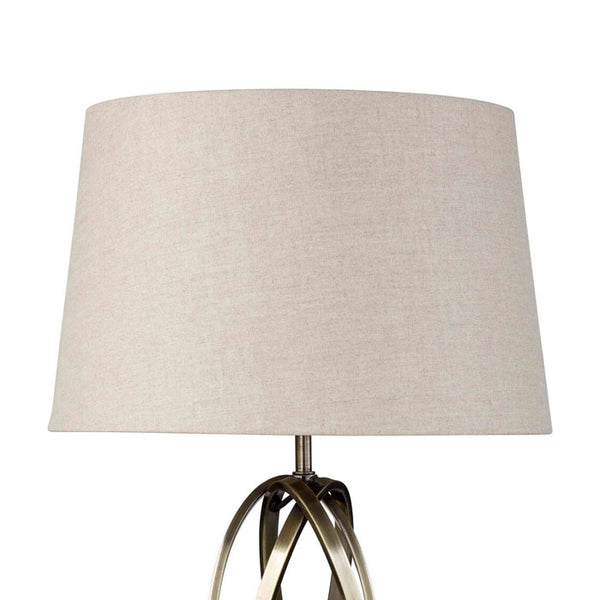 Antique Brass Oval Table Lamp