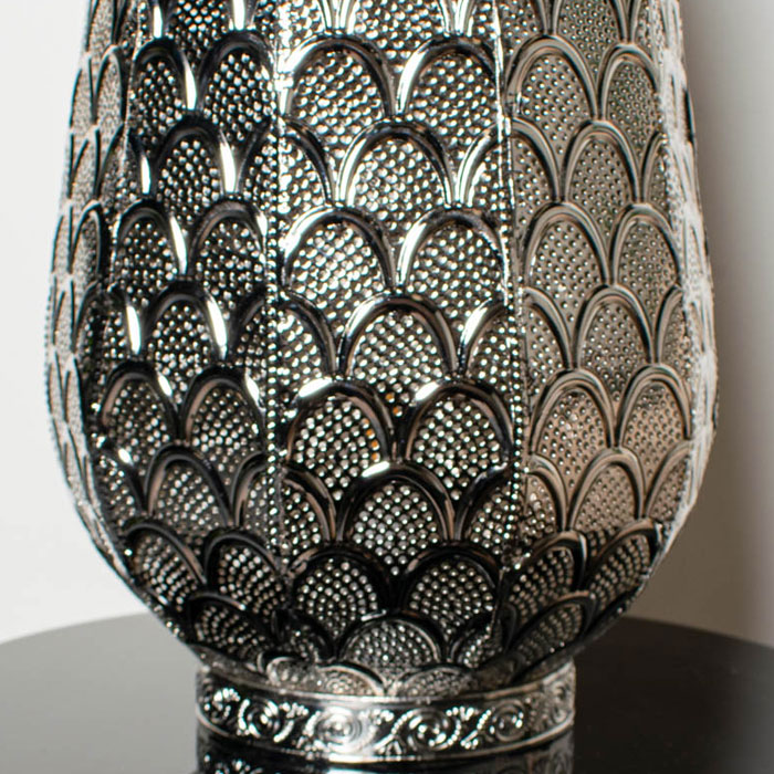Intricate Metal Design Table Lamp
