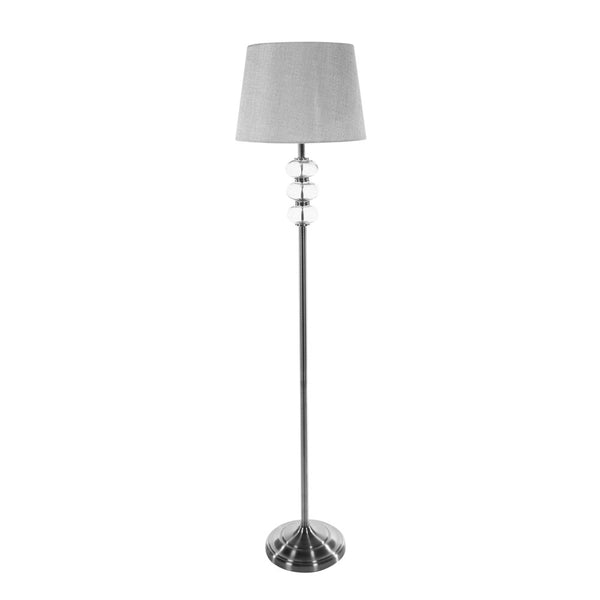 Silver Crystal Effect Multi Ball Floor Lamp