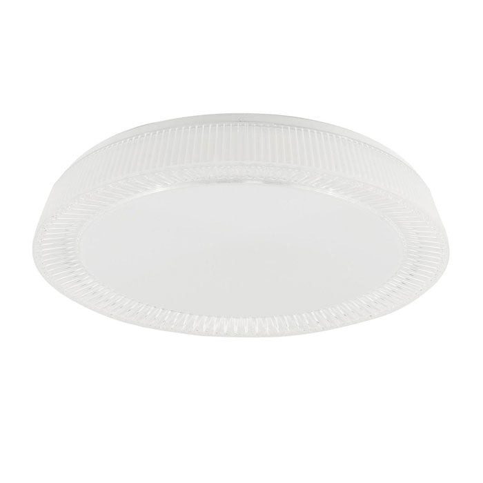 Modern Flush Faceted LED Ceiling Light with Crystal Effect