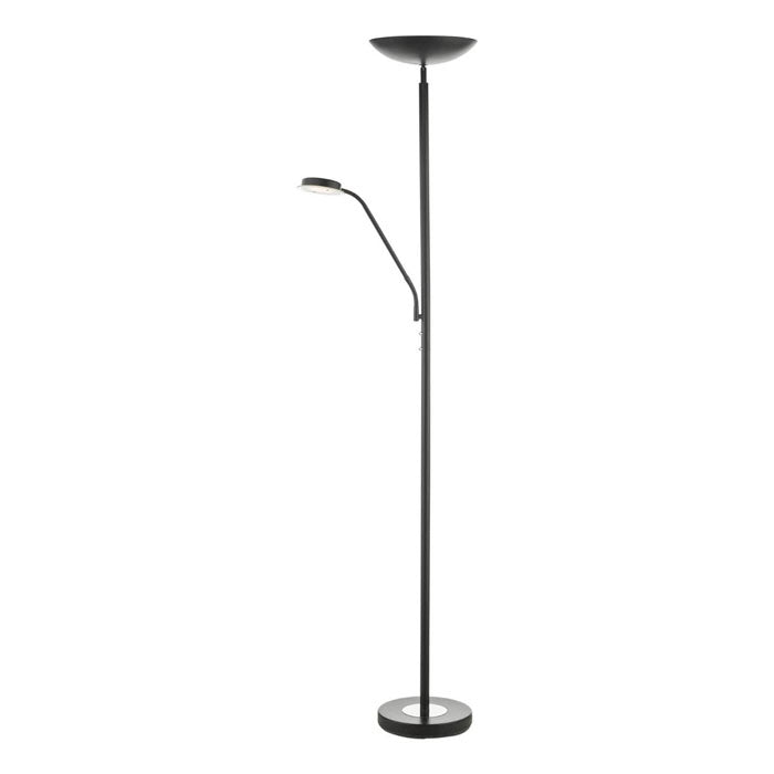 Matt Black LED Mother & Child Floor Lamp