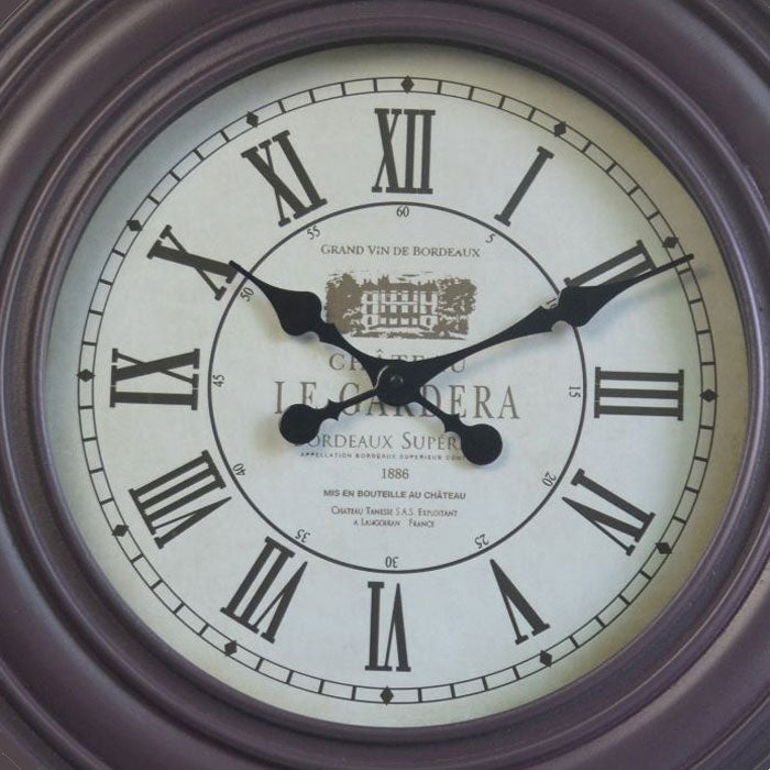 Chateau La Gardera 60cm Wooden Frame Wall Clock