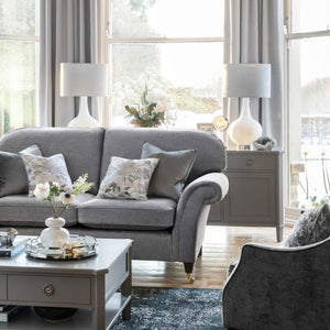 Laura Ashley Grace Table Lamp Patterned Glass with Shade LA3742272-Q