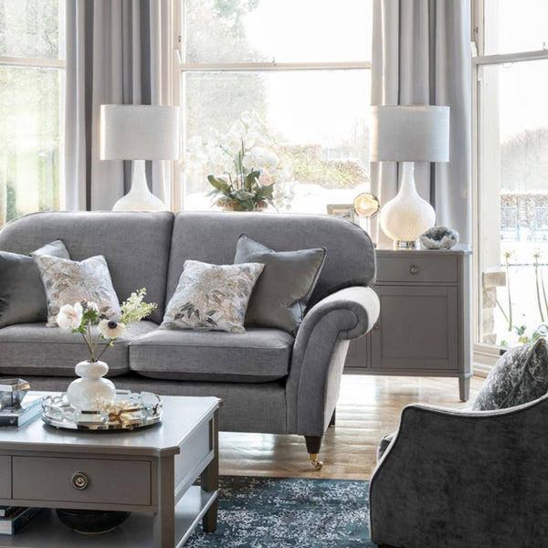 Laura Ashley Grace Table Lamp Patterned Glass with Shade LA3742272-Q