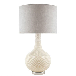 Laura Ashley Grace Table Lamp Patterned Glass with Shade LA3742272-Q